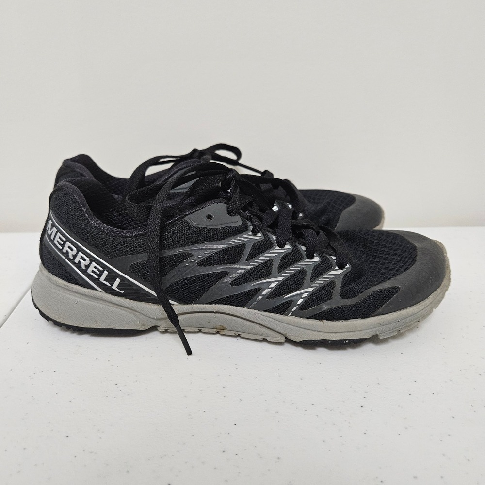 Merrell Running Shoes Womens 7 Black Silver Bare Access Arc 4 J559582 Minimalist